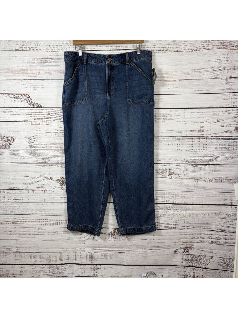 Talbots Blue Summer Weight Straight Leg Ankle Jeans